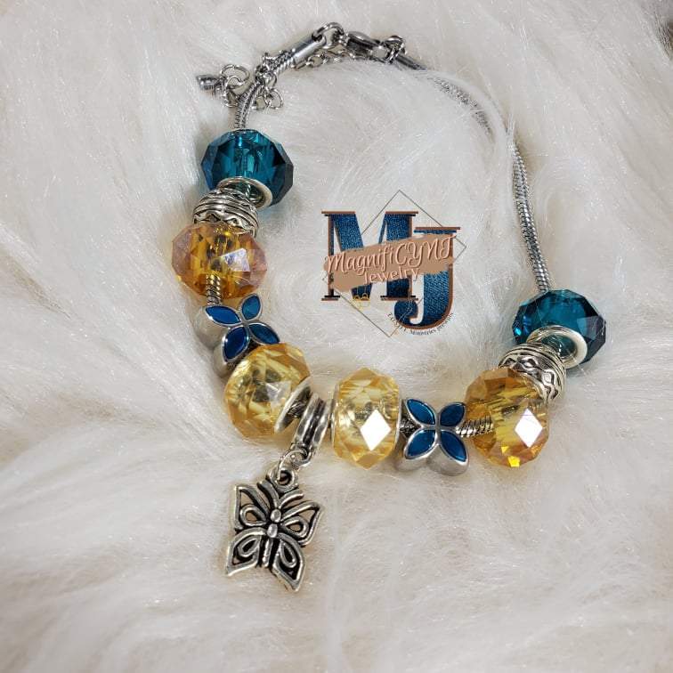 Blue and Gold Butterflies